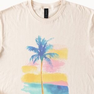 Abstract Watercolor Tree Graphic Tee Vibrant Splatter Art